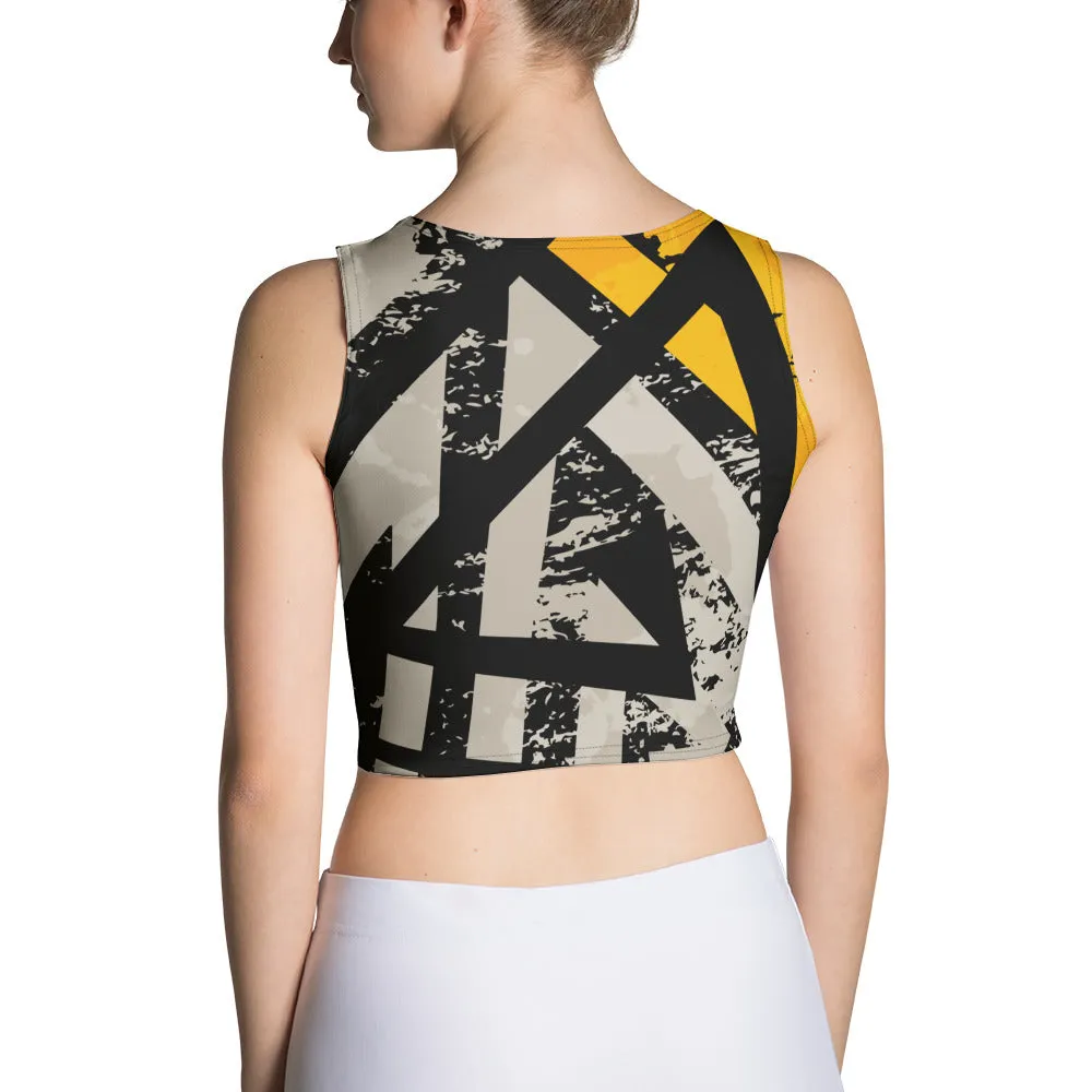 Black and Gold Crop Top