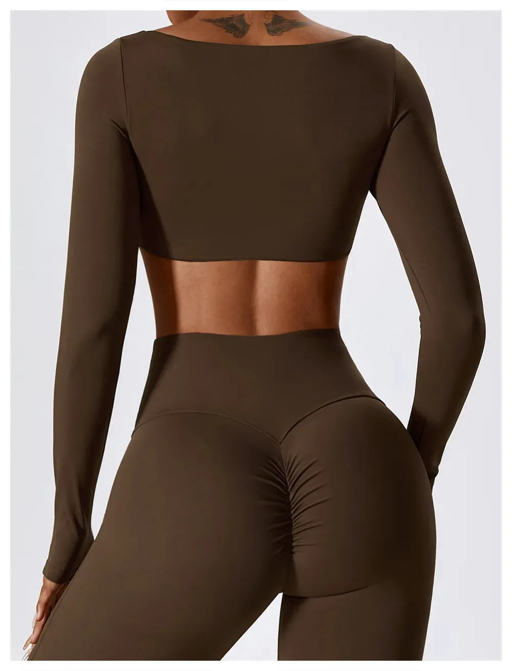 Cutesy Long Sleeve Crop Top