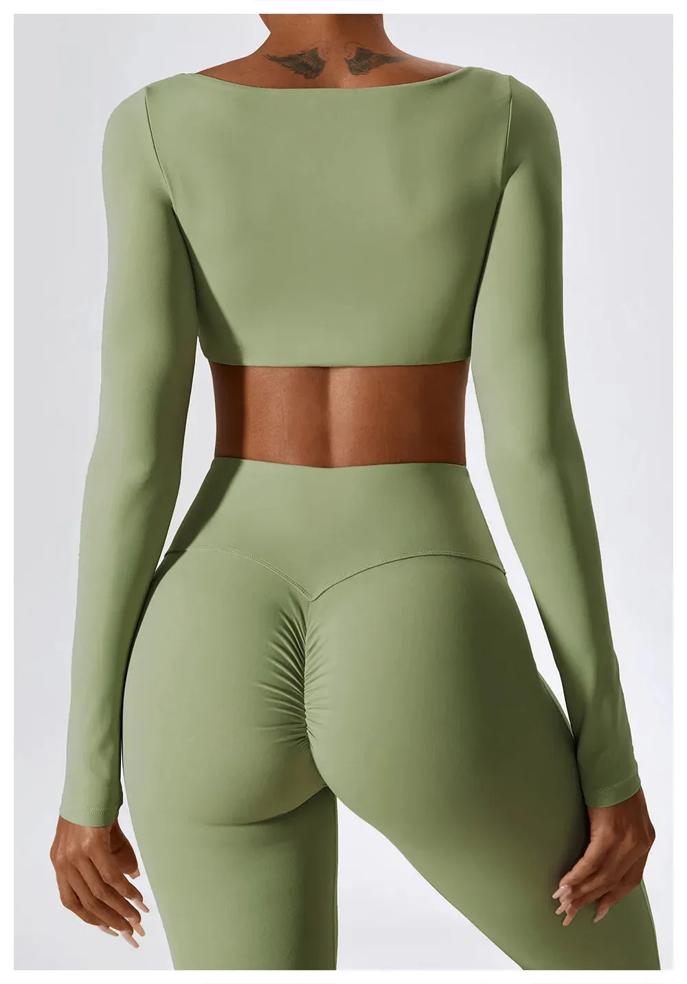 Cutesy Long Sleeve Crop Top