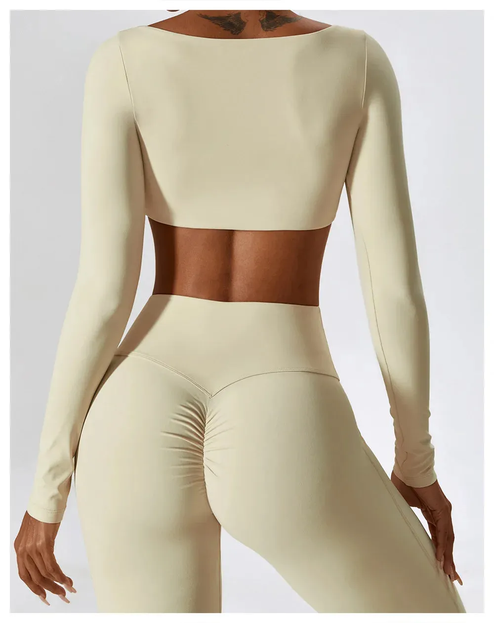 Cutesy Long Sleeve Crop Top