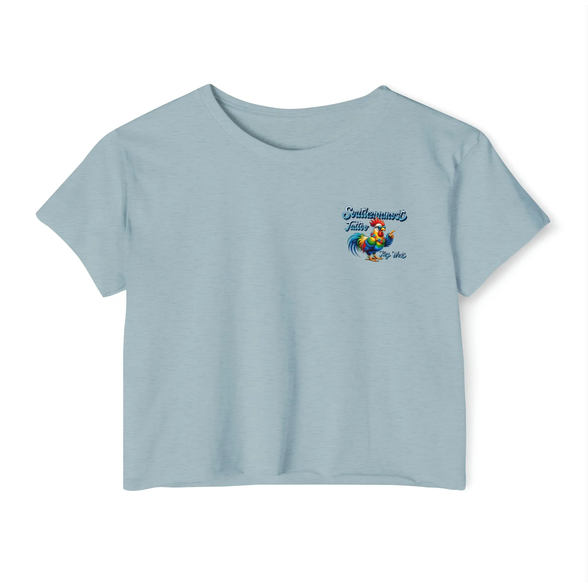 Funky Rooster Crop Top