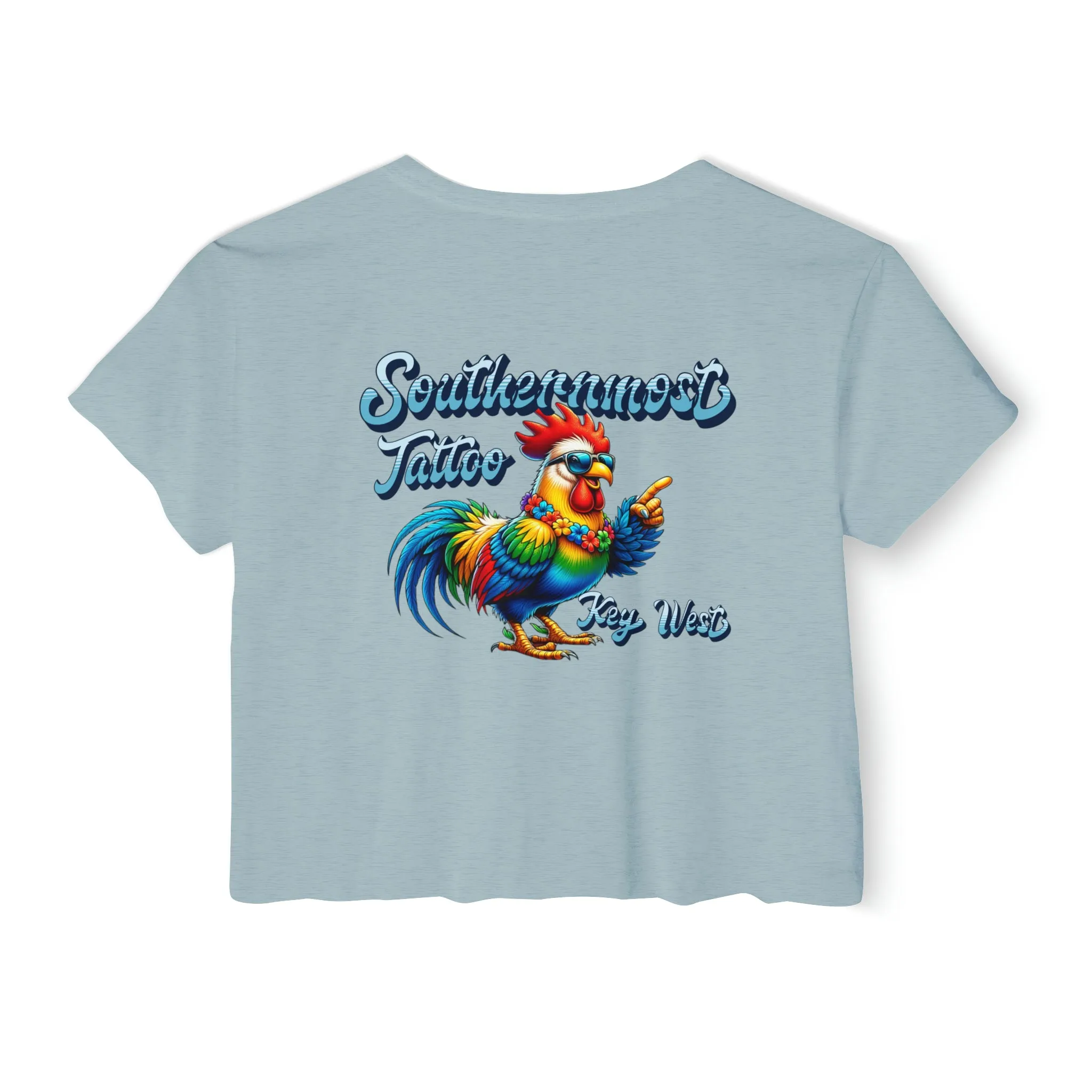 Funky Rooster Crop Top