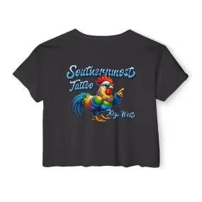 Funky Rooster Crop Top