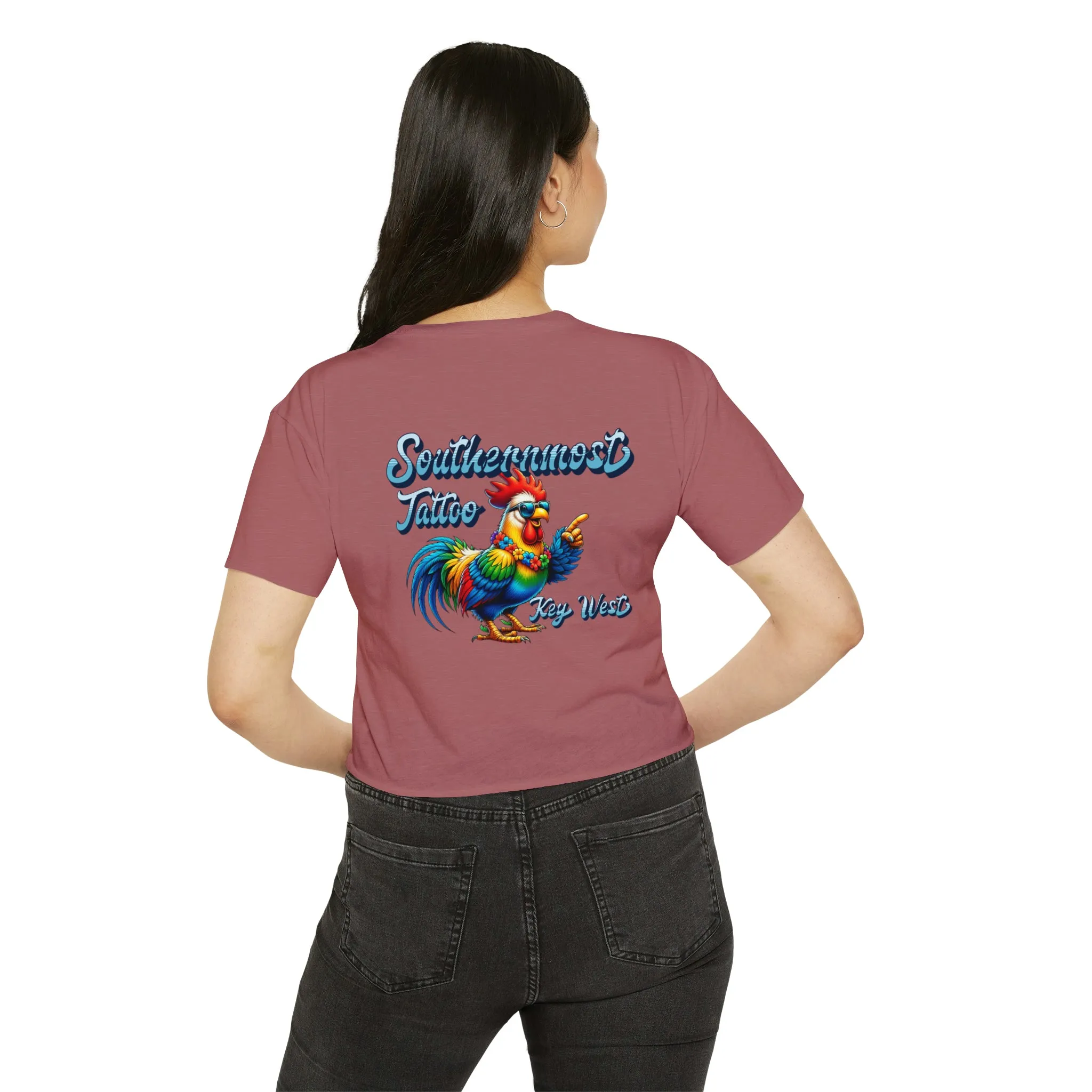 Funky Rooster Crop Top