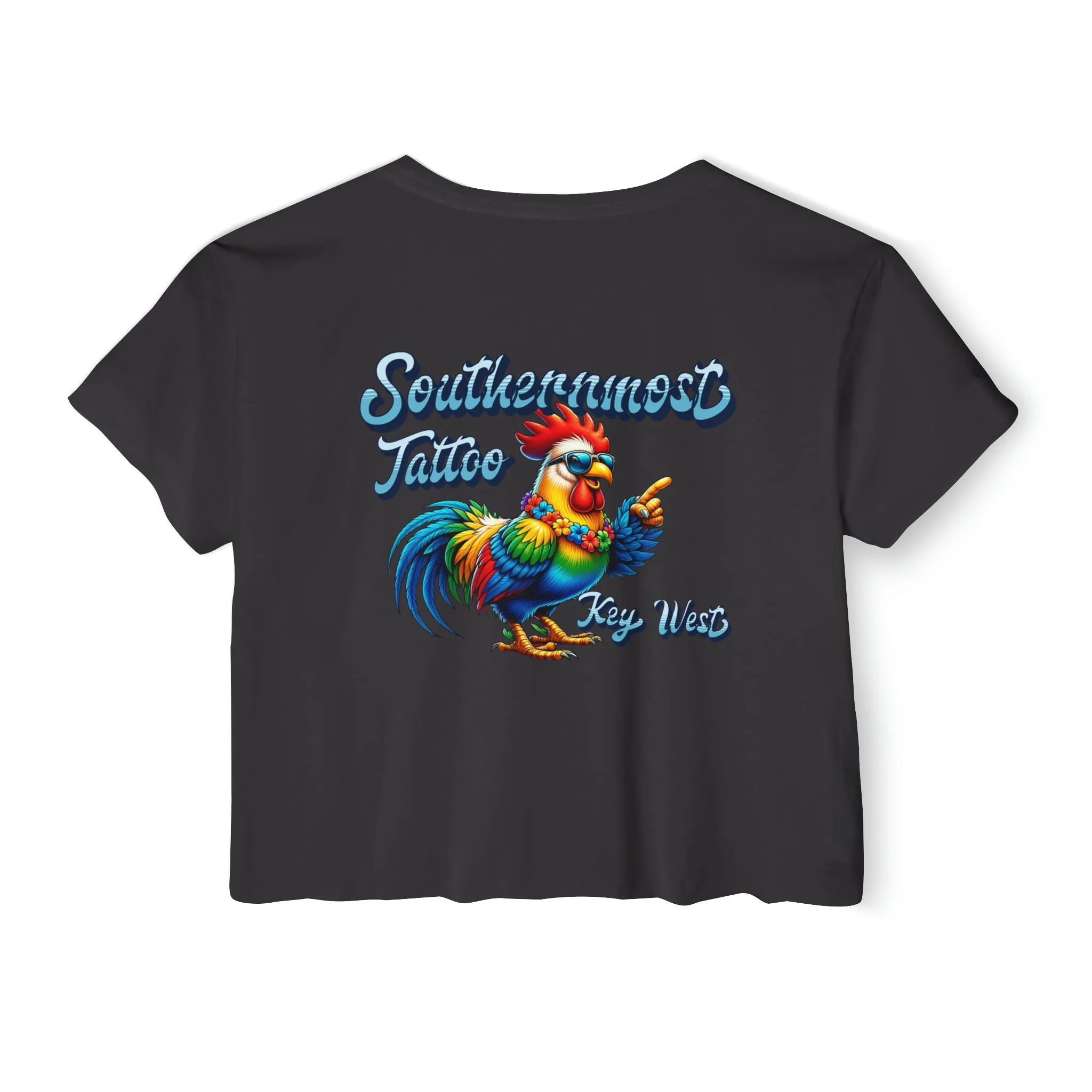 Funky Rooster Crop Top