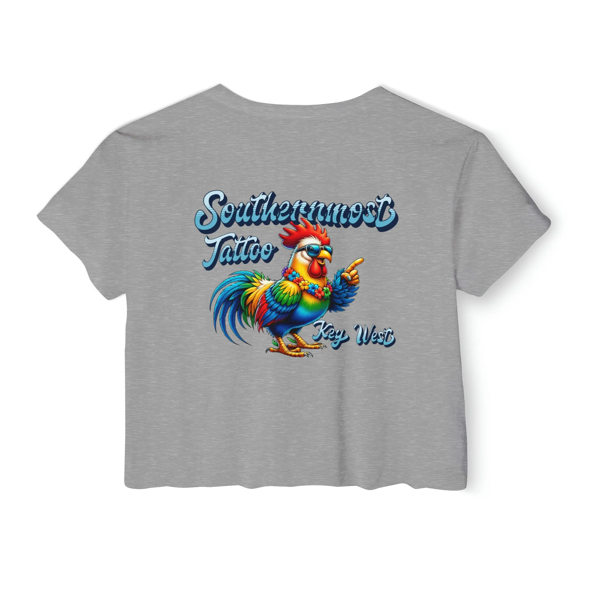 Funky Rooster Crop Top