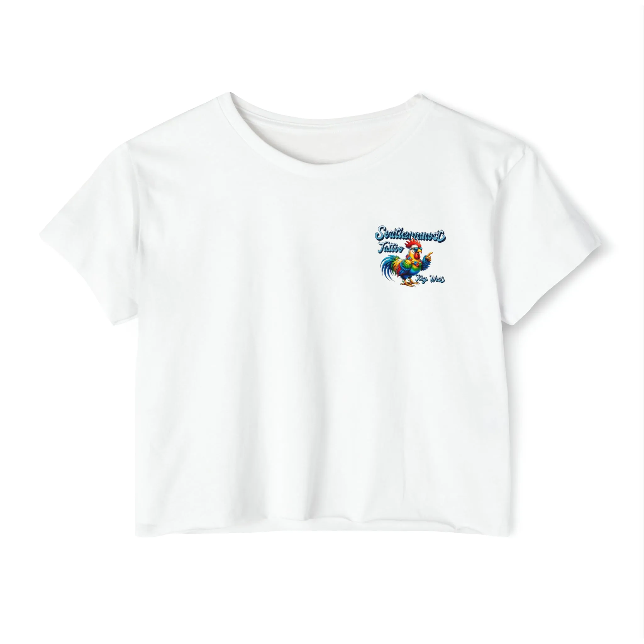 Funky Rooster Crop Top