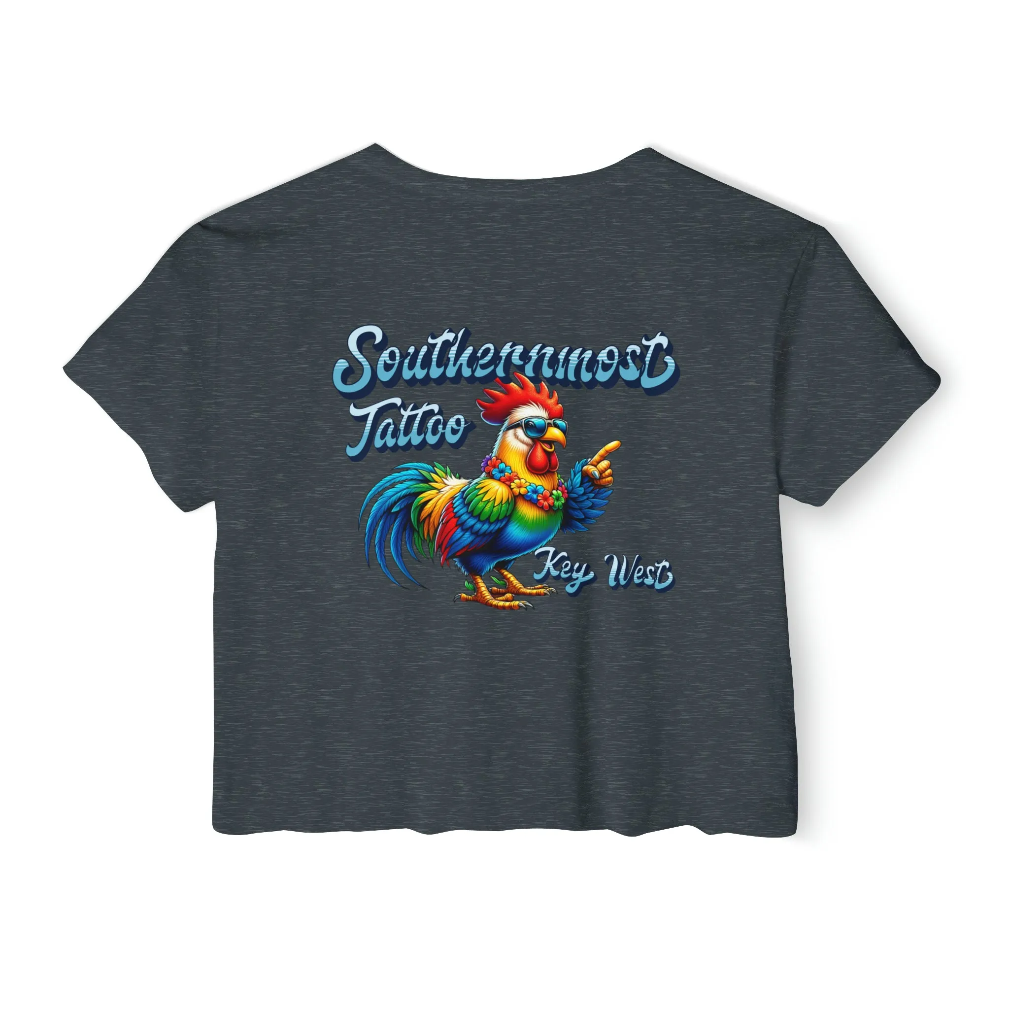Funky Rooster Crop Top