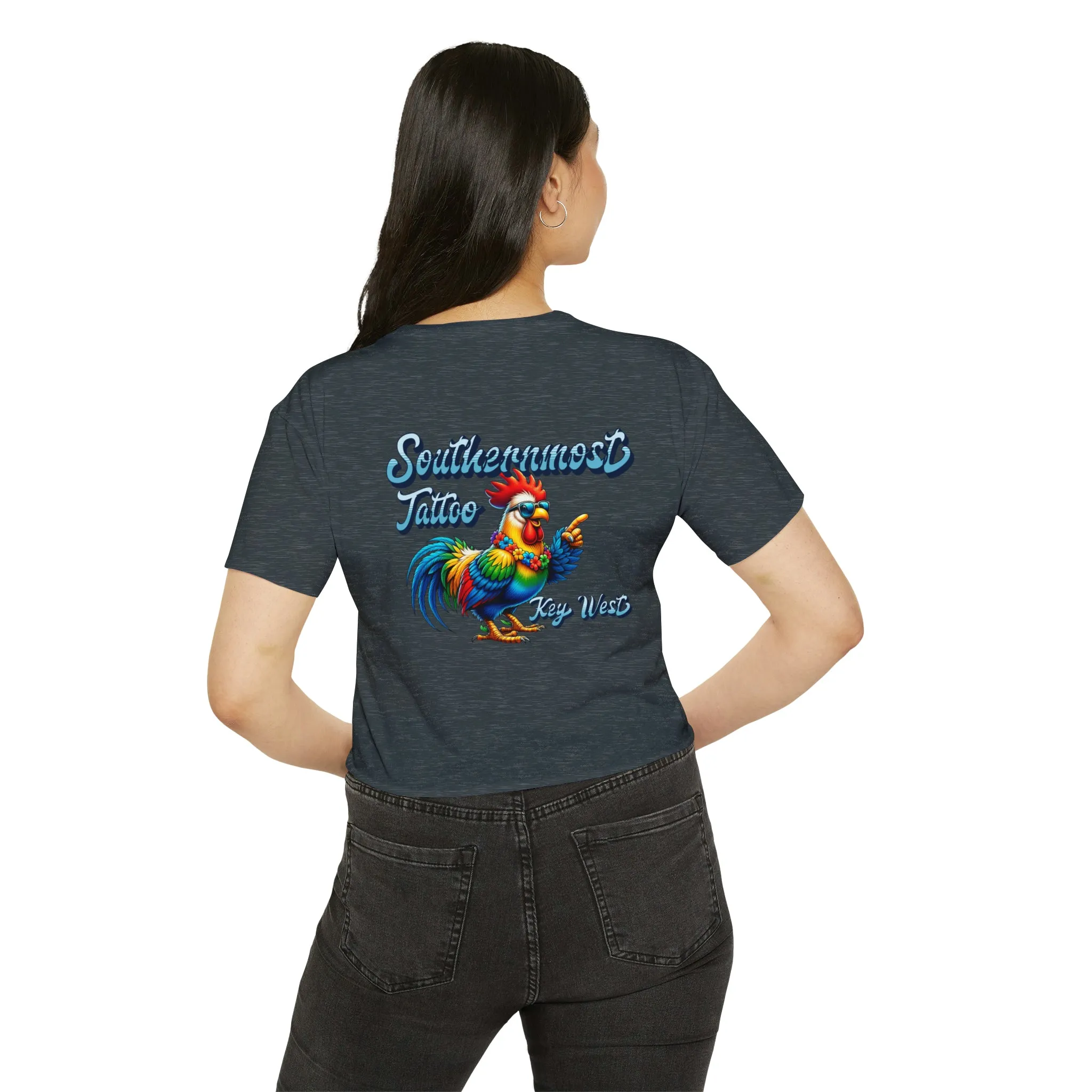 Funky Rooster Crop Top