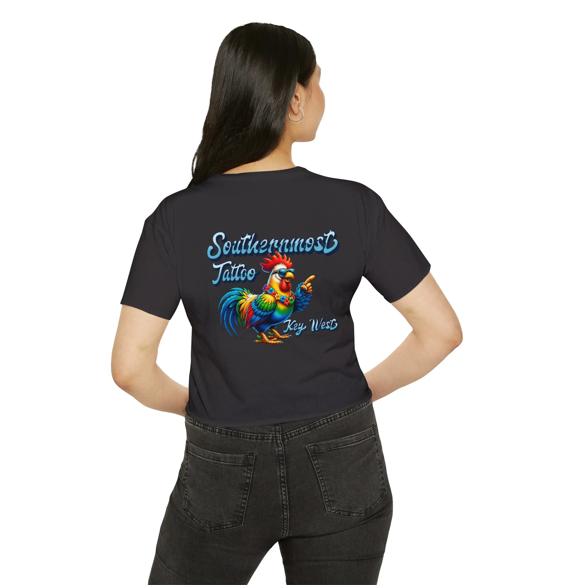 Funky Rooster Crop Top