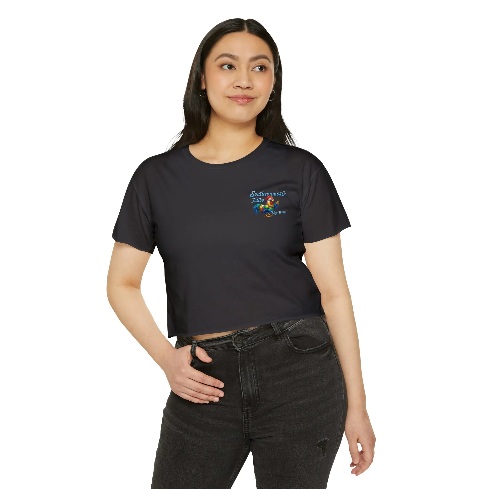 Funky Rooster Crop Top