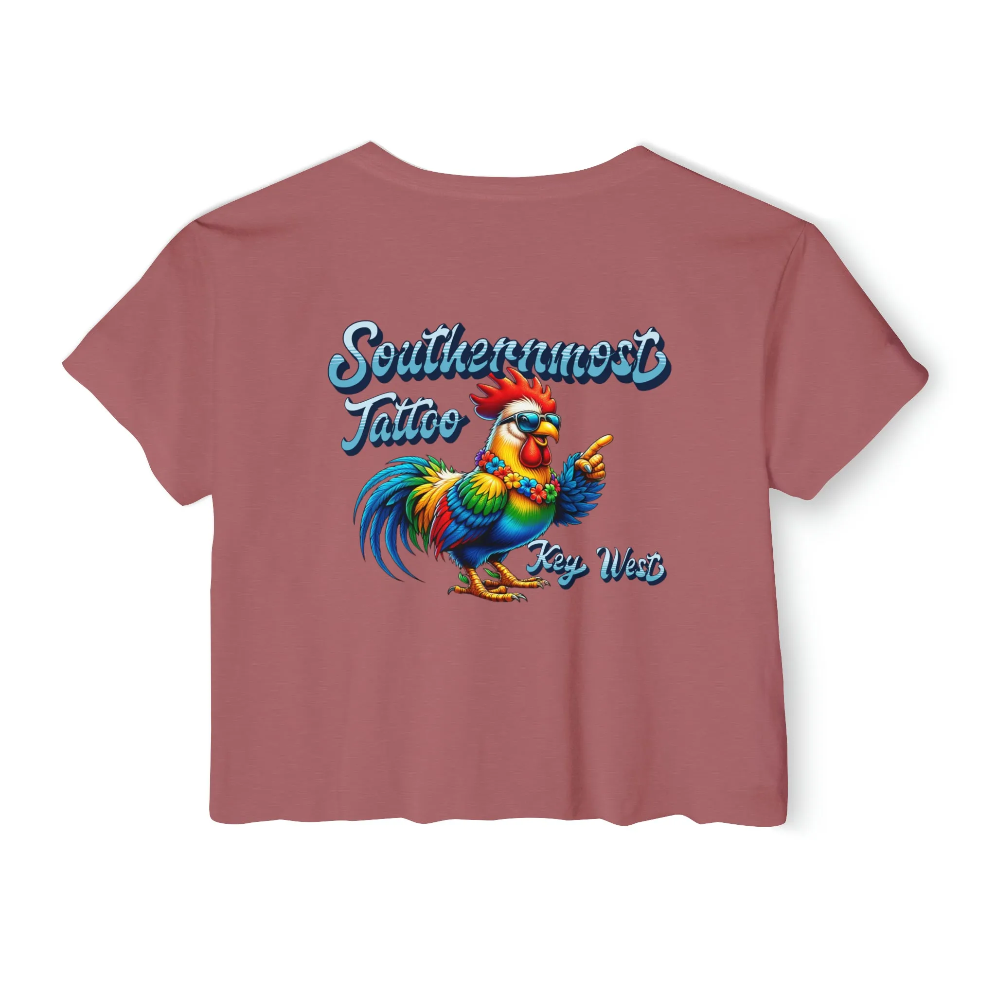 Funky Rooster Crop Top