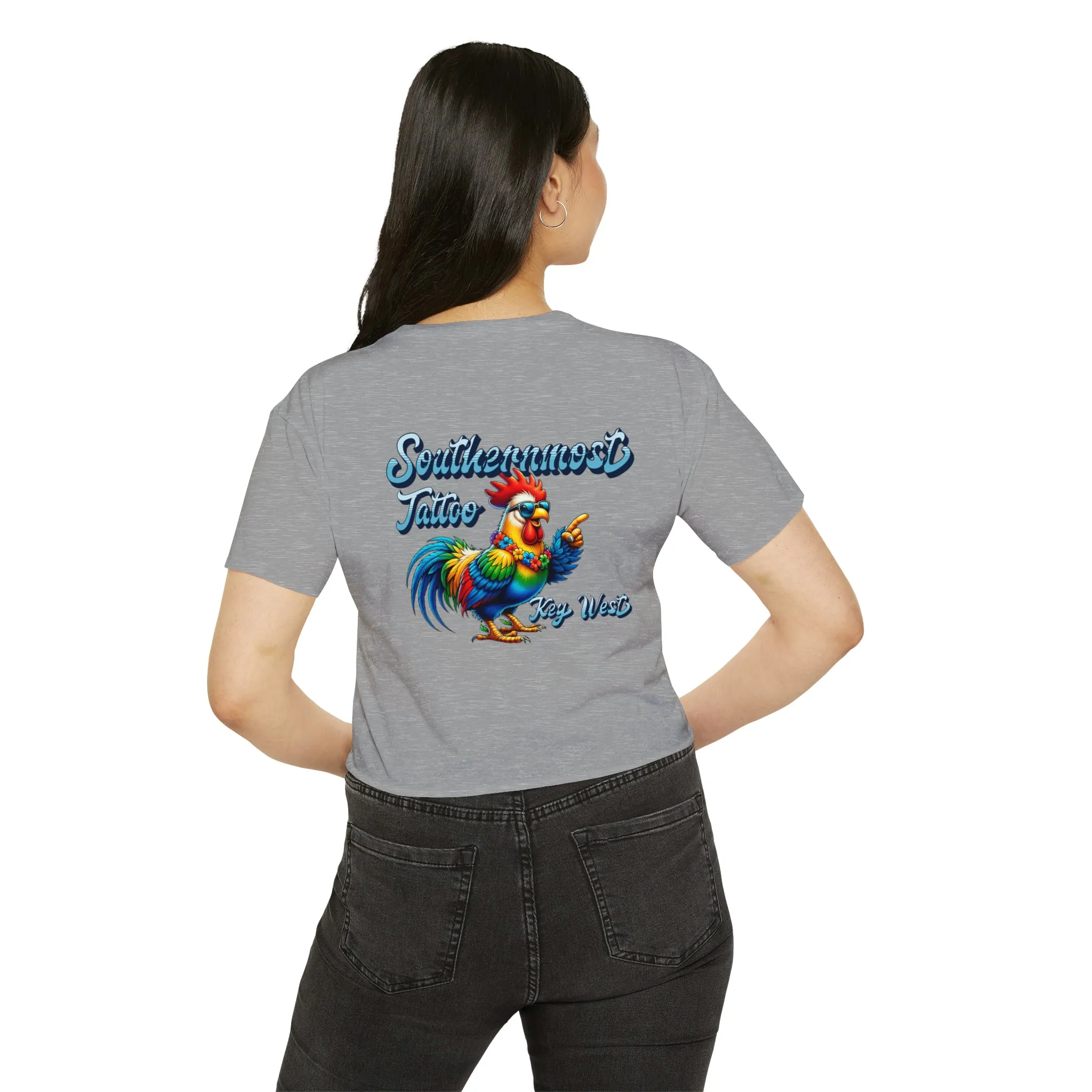 Funky Rooster Crop Top