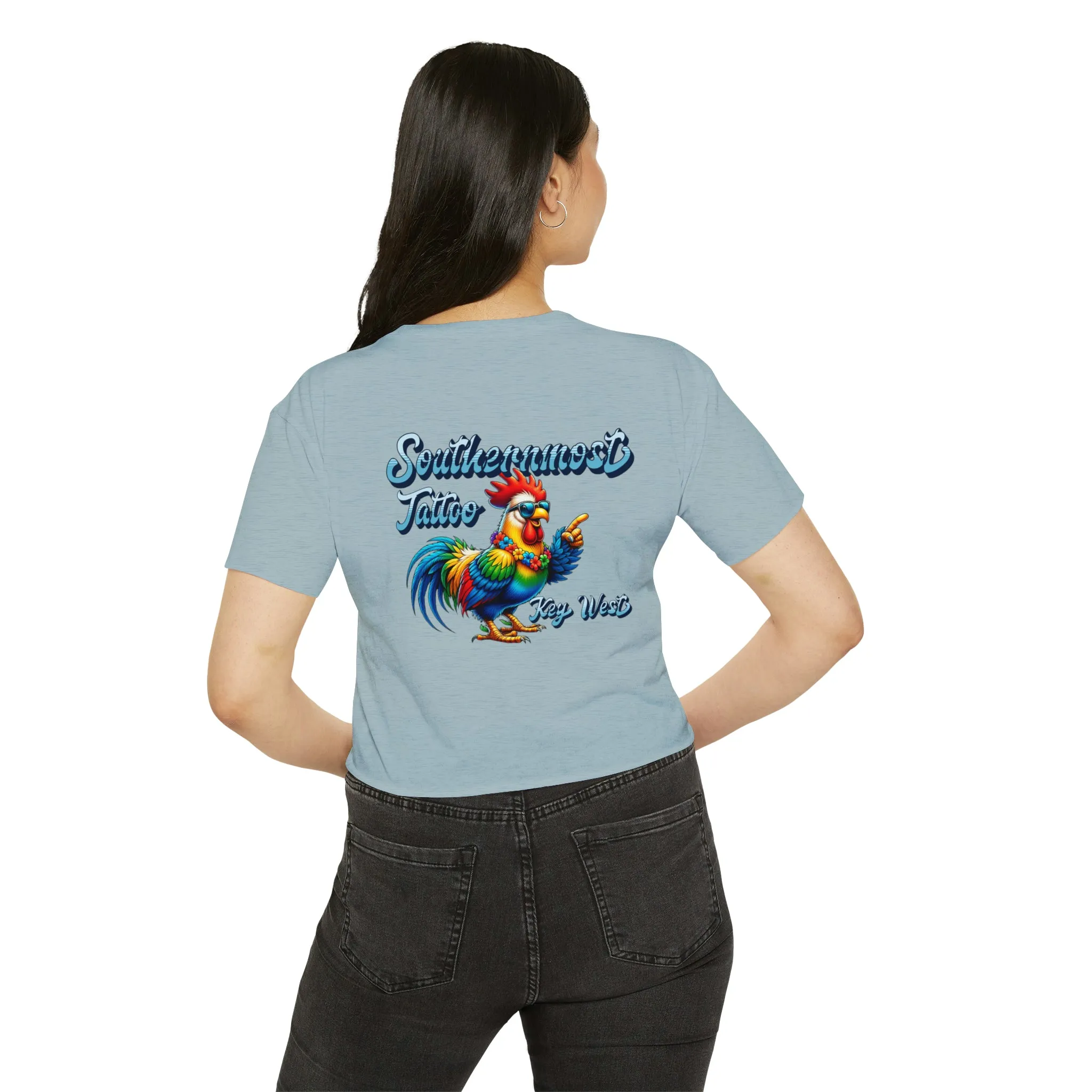 Funky Rooster Crop Top