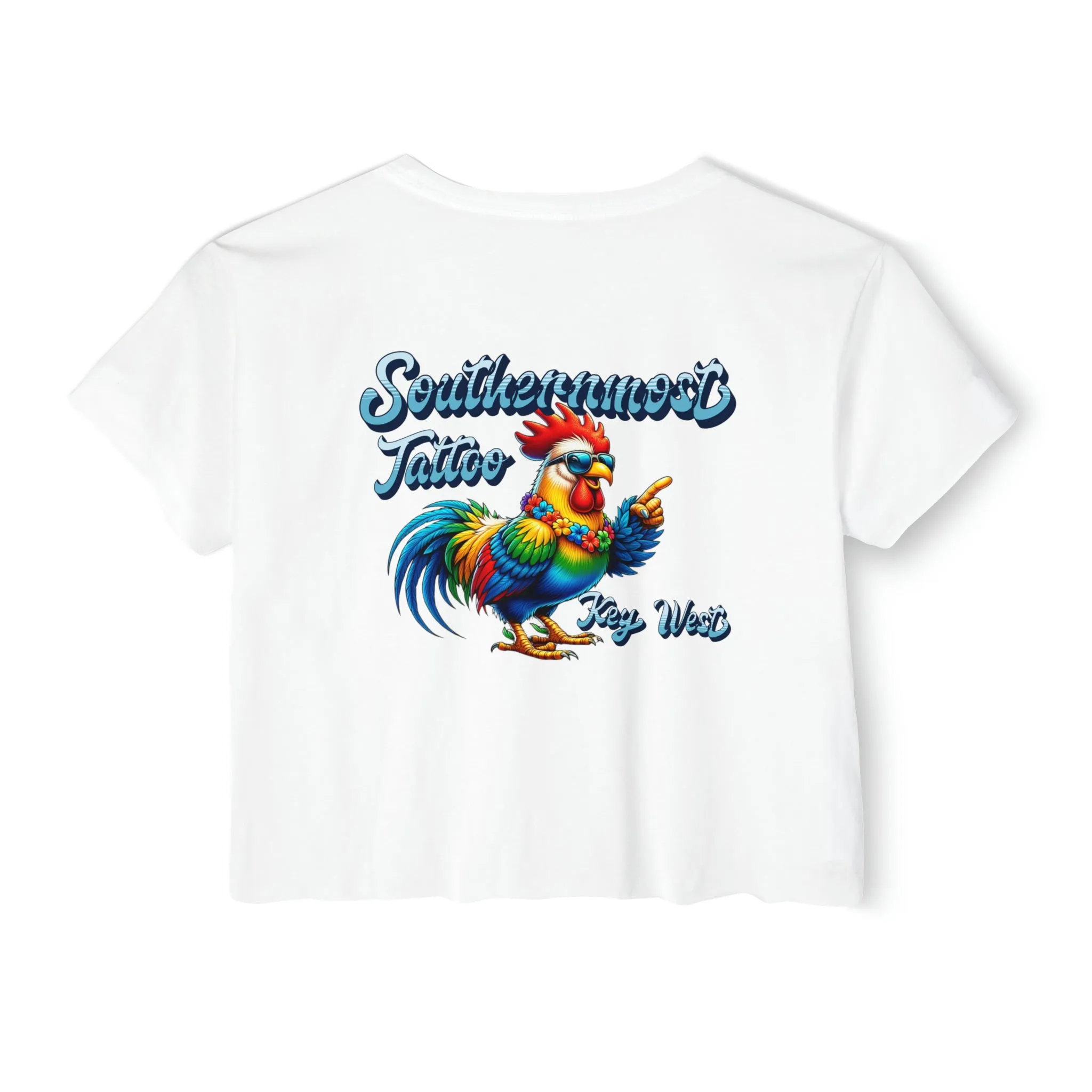 Funky Rooster Crop Top