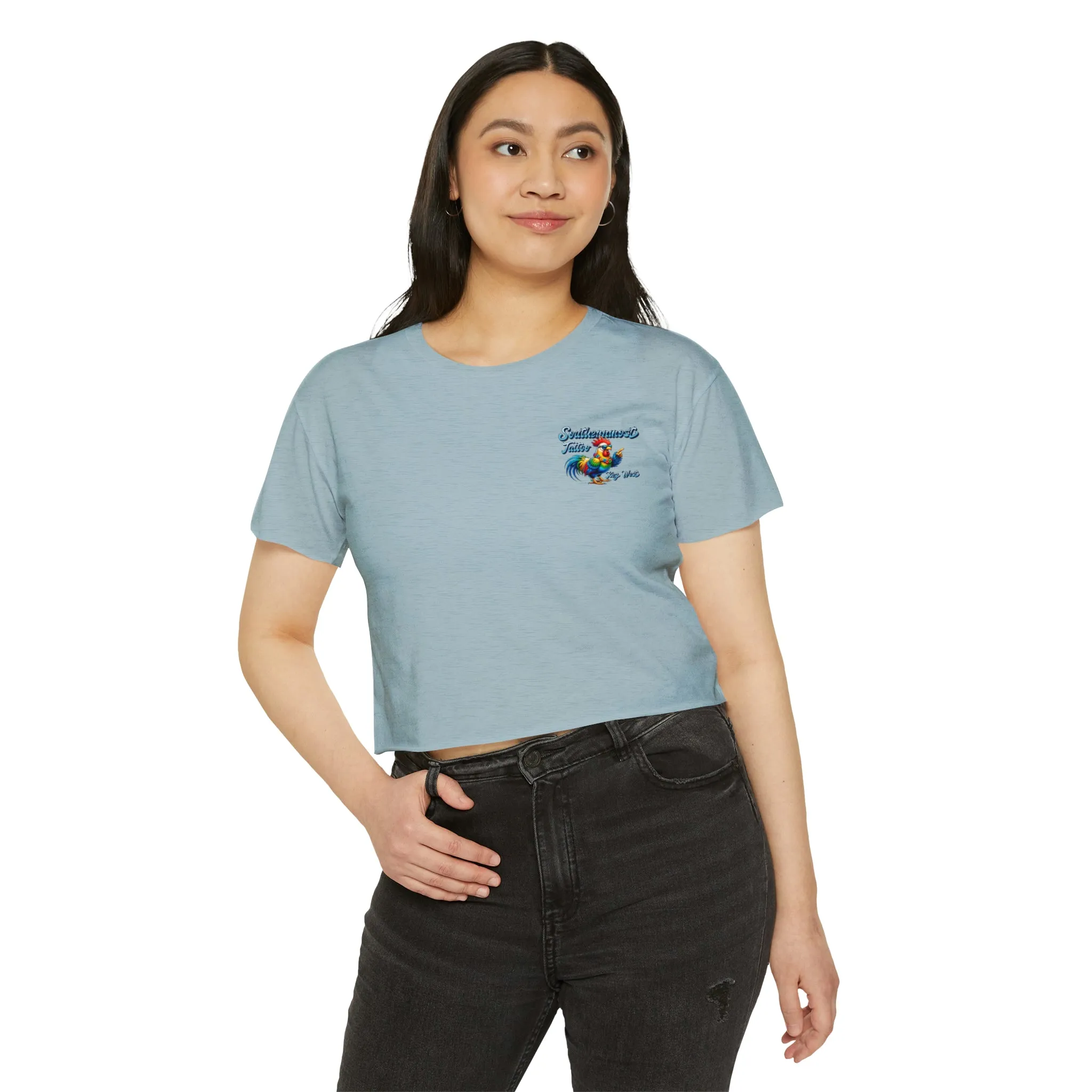 Funky Rooster Crop Top