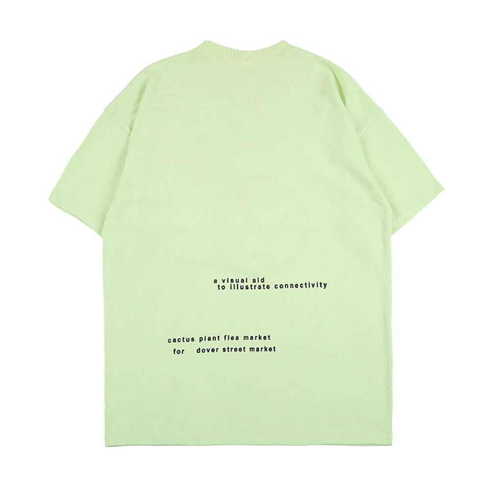 Green Phosphor Short Sleeve Oversized T-Shirt
