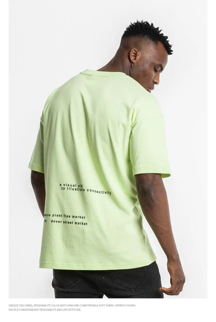 Green Phosphor Short Sleeve Oversized T-Shirt