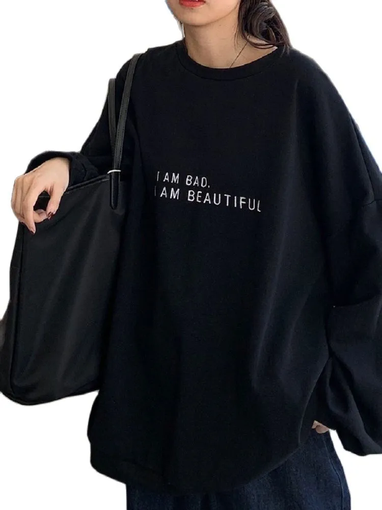 Long Sleeve Korean Style Autumn Female Casual Sweatshit Fashion Women