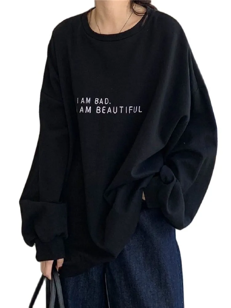 Long Sleeve Korean Style Autumn Female Casual Sweatshit Fashion Women