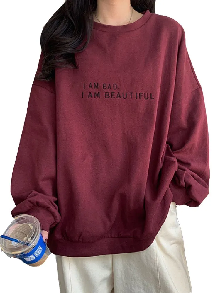 Long Sleeve Korean Style Autumn Female Casual Sweatshit Fashion Women