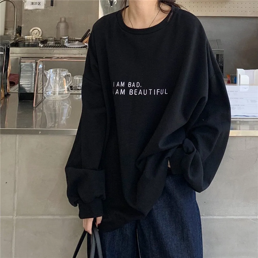 Long Sleeve Korean Style Autumn Female Casual Sweatshit Fashion Women