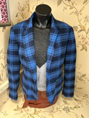Merona Blue Plaid Blazers, 14