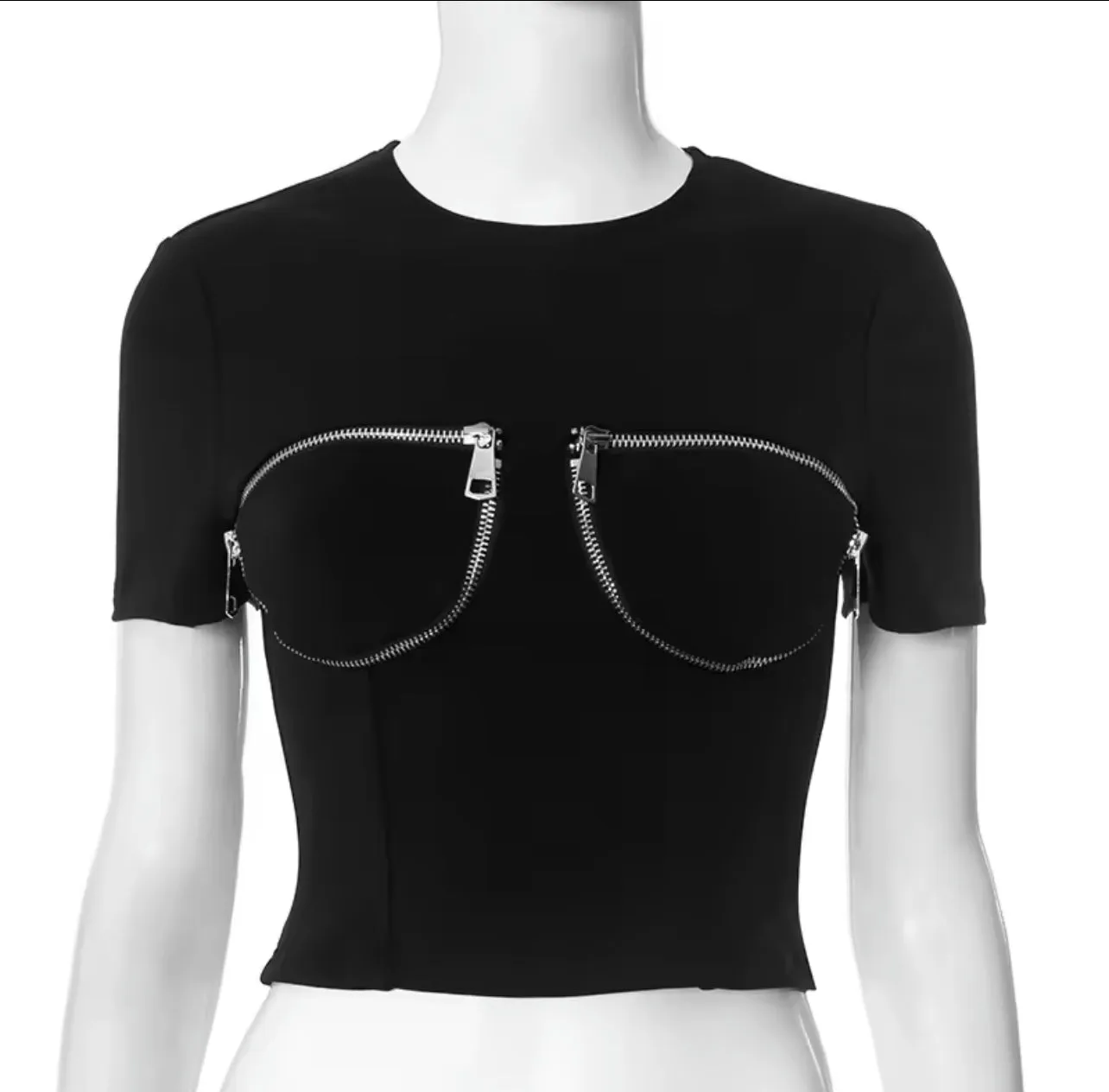 Tiana Women’s Fashion Short Sleeve Crop Top
