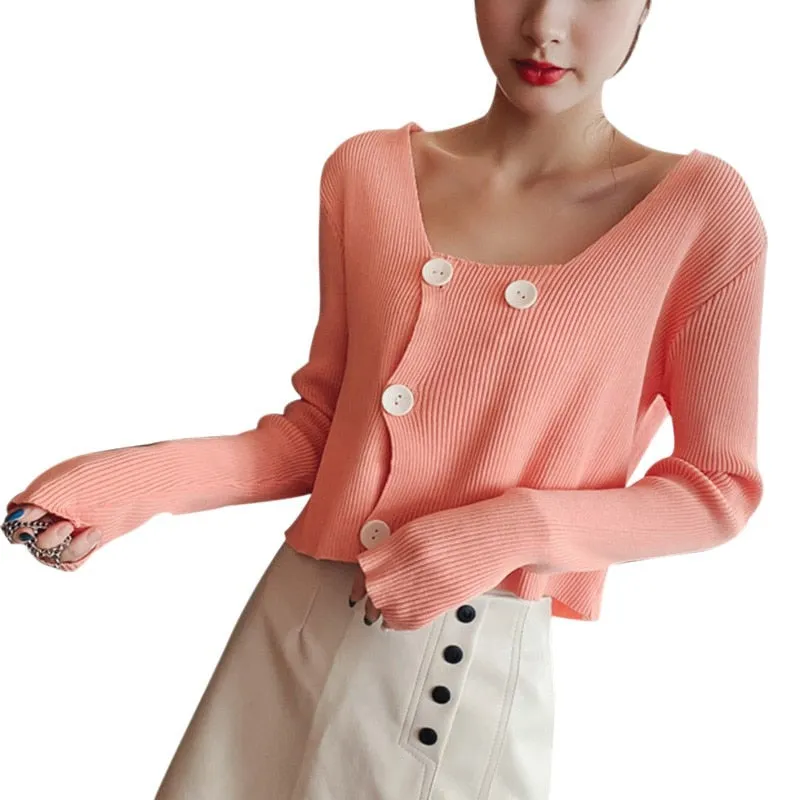 Women Solid Square Collar Tops